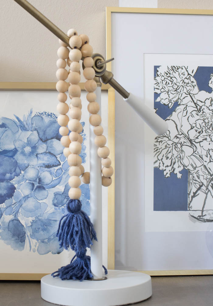 Wood Bead Garland with Tassels - DIY Tutorial