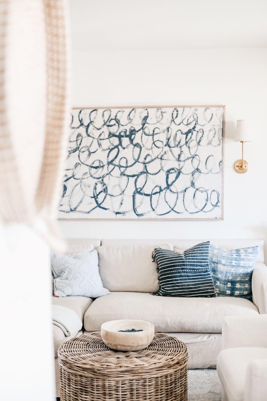 This DIY Canvas Painting Tutorial shares how to actually make a DIY Canvas. Budget friendly large scale art that you can create yourself.